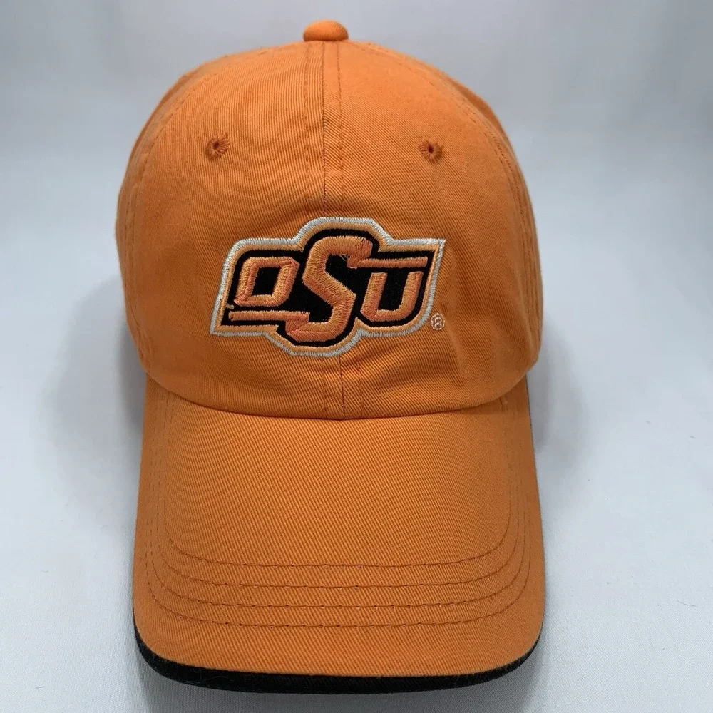 Oklahoma State OSU Cowboys Hat Orange Signatures Adjustable Strap Baseball Cap